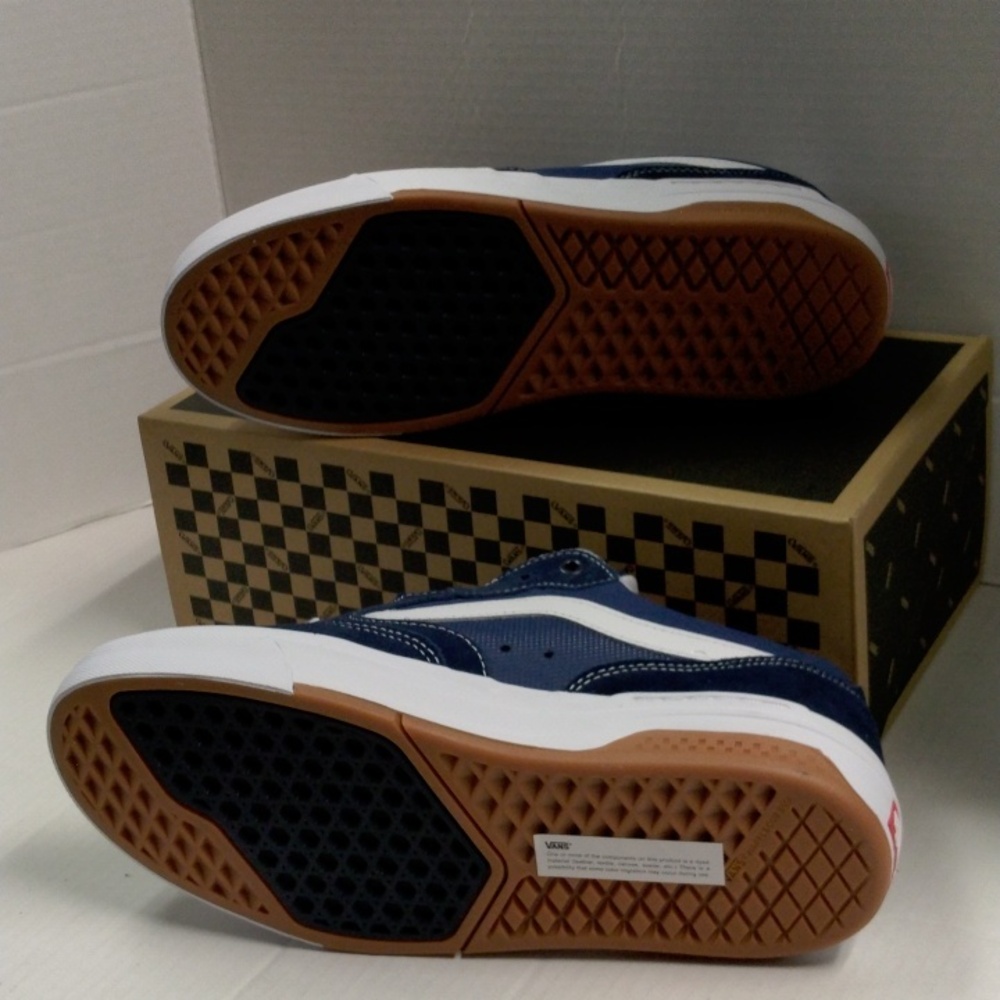 Vans BMX Proof Wafflecup Navy and White Sneakers - Picture 5 of 8